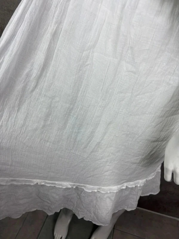 🌸 White bohemian-style midi dress Size 38/40 🌸 – photo 3
